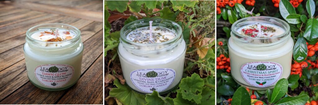 luxury candle trio